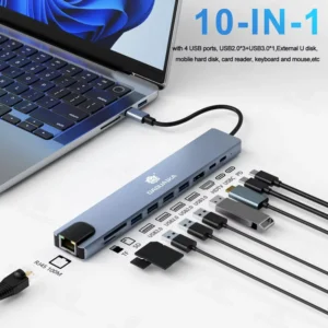 10 in 1 USB C HUB